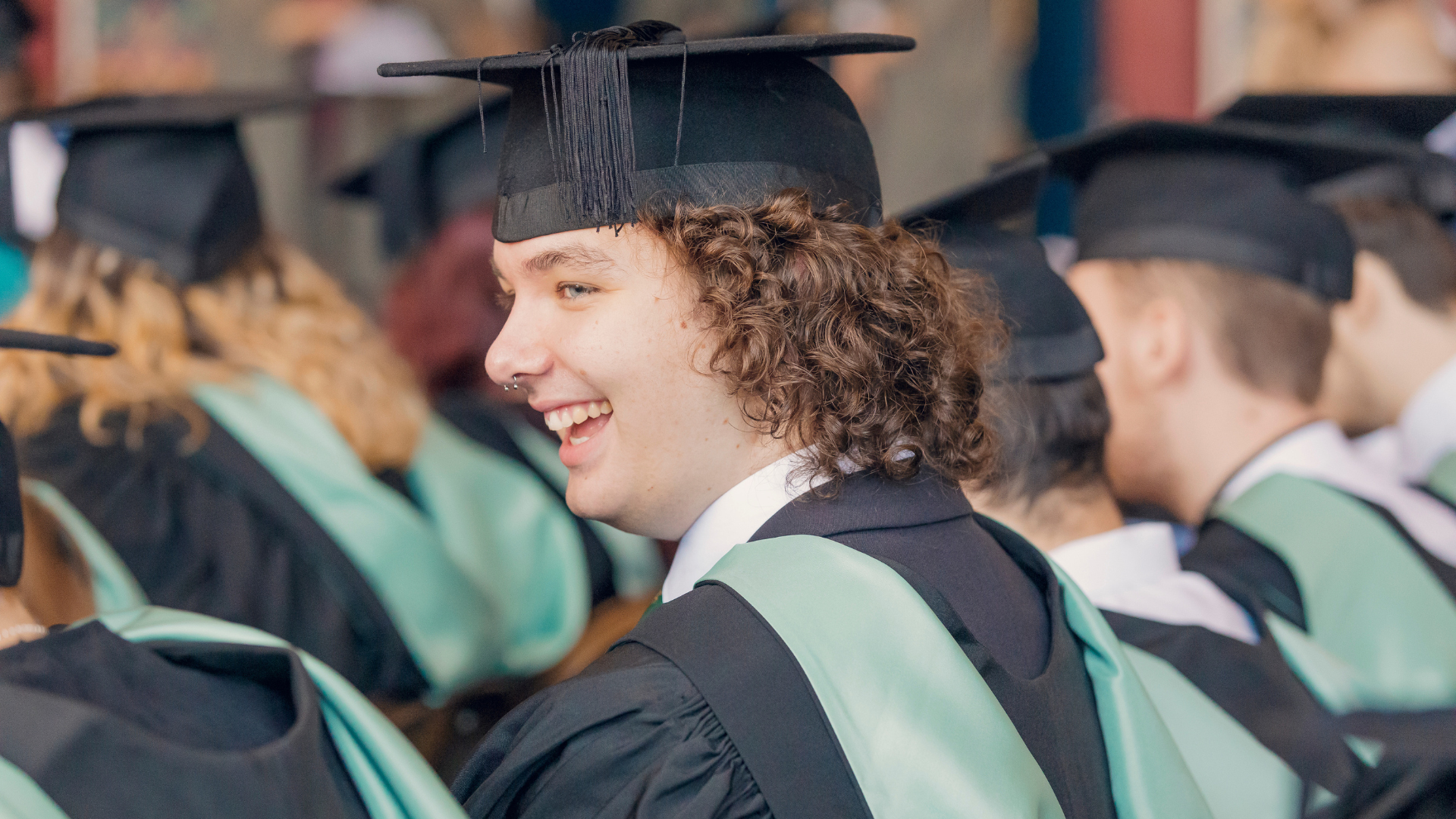 Student at graduation.